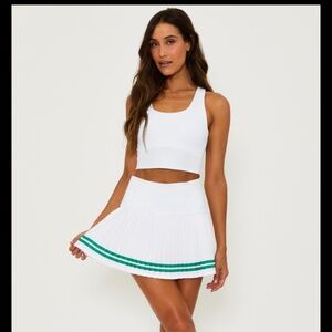 Beach Riot Gloria Skirt- Courtside White